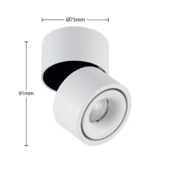 Arcchio Foco downlight LED Rotari, blanco, 1 luz, 681 lm