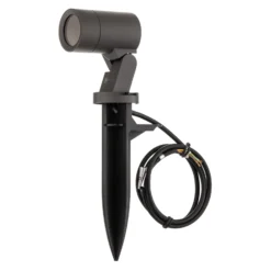 Arcchio Hemmani foco con pica, altura 35 cm, antracita, aluminio