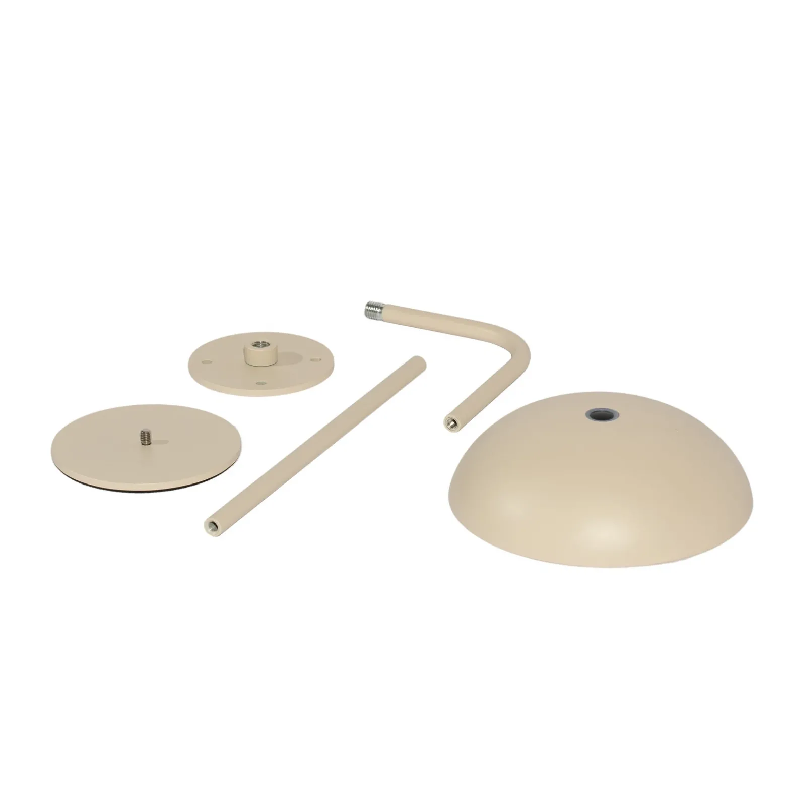 Arcchio LED lámpara de mesa recargable Thenra, beige, soporte de pared