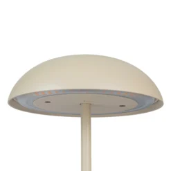 Arcchio LED lámpara de mesa recargable Thenra, beige, soporte de pared