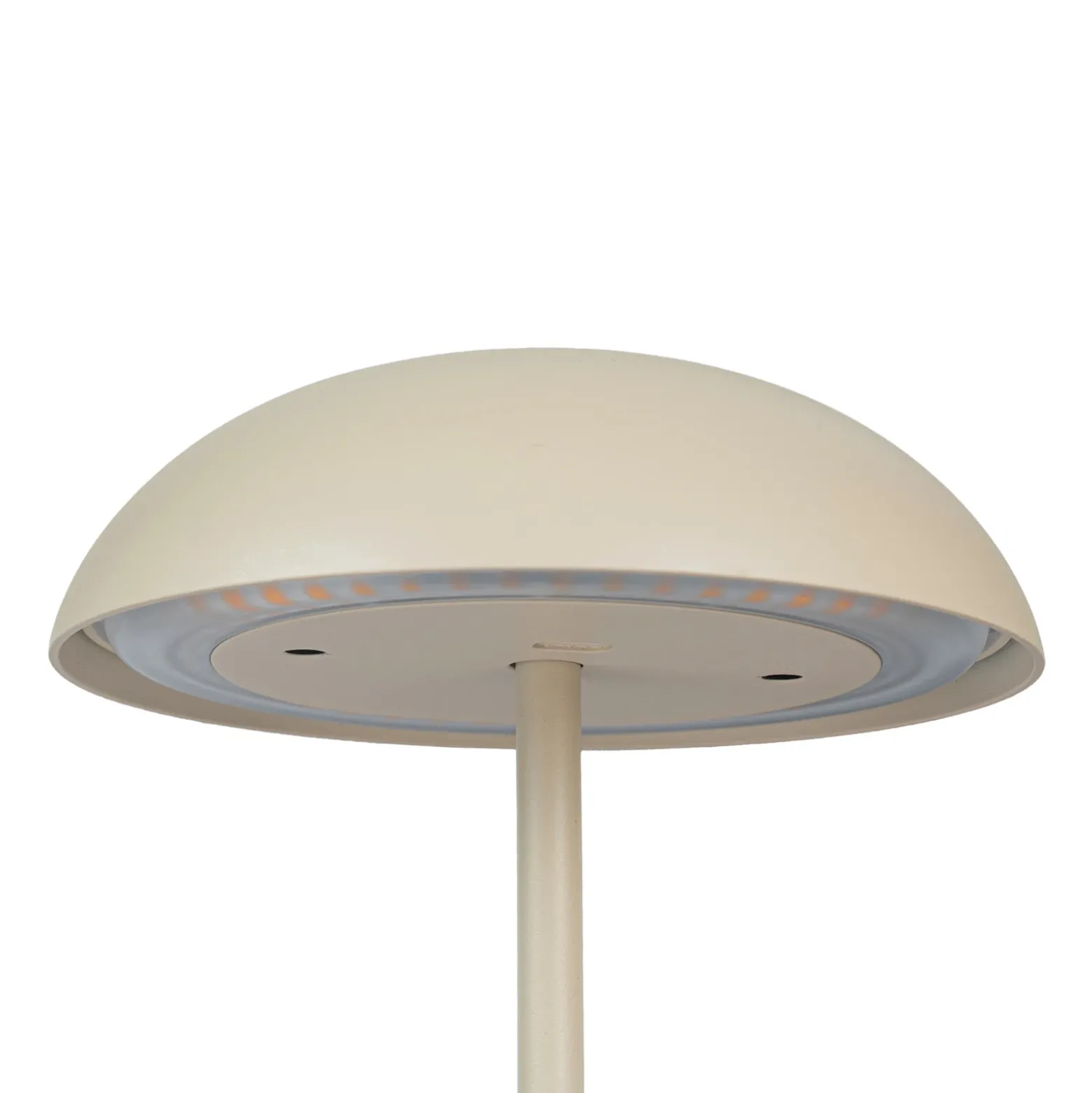 Arcchio LED lámpara de mesa recargable Thenra, beige, soporte de pared