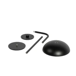 Arcchio LED lámpara de mesa recargable Thenra, negro, soporte de pared