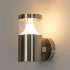 Arcchio Rudolfine aplique de exterior, acero inoxidable V4A