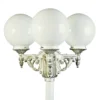 Artística farola 163-3, blanco-dorado