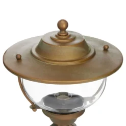 Baliza Adessora, latón, cristal, altura 48 cm