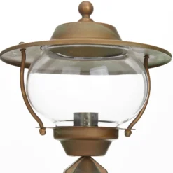 Baliza Adessora, latón, cristal, altura 48 cm