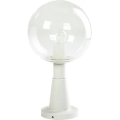 Baliza blanca, con cristal