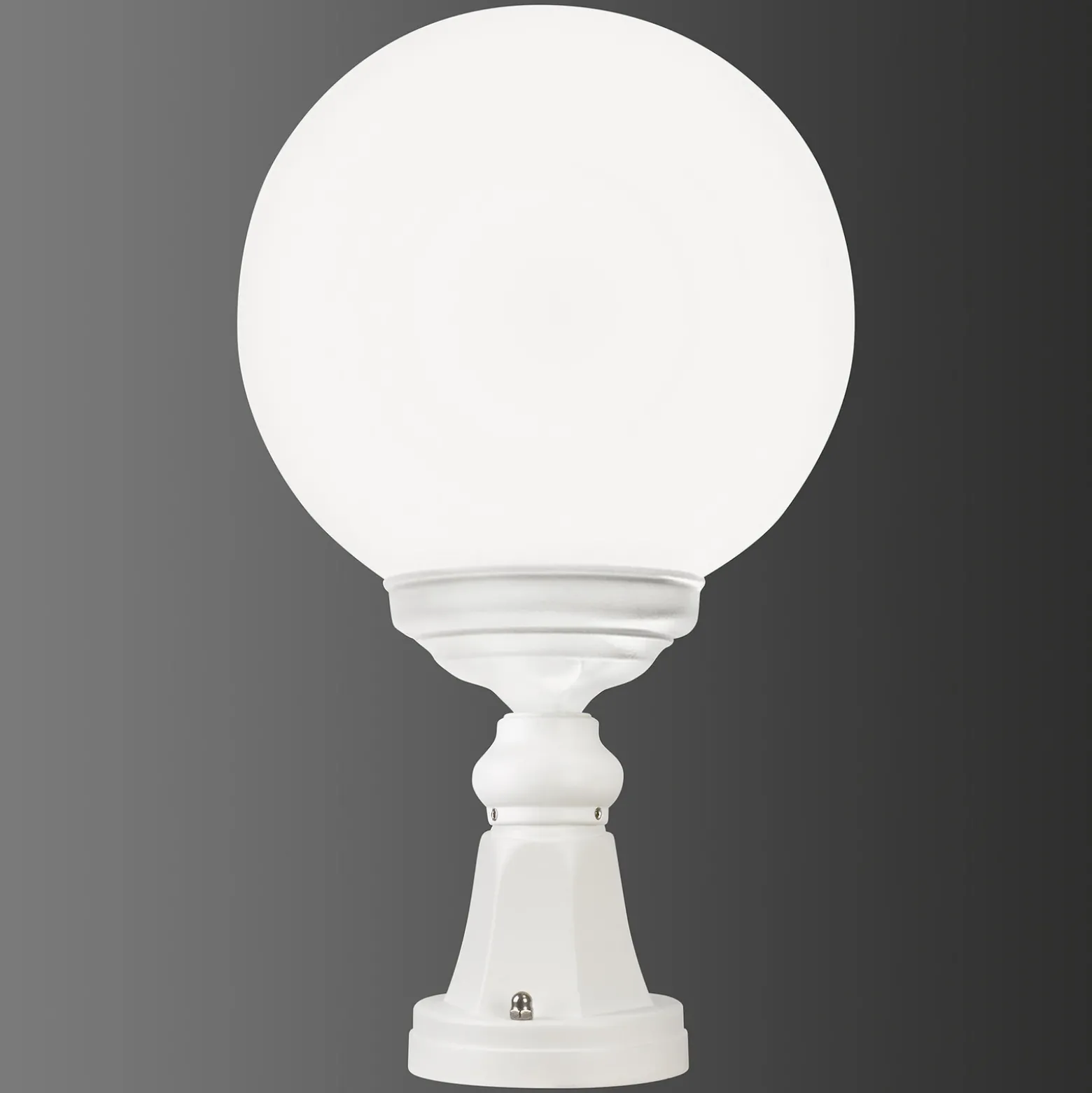 Baliza 1131 con pantalla esférica, blanca