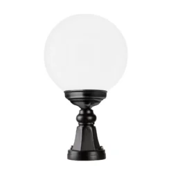 Baliza 1141 con pantalla esférica, negro/blanco