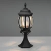 Baliza Elvo, negro mate, altura 49 cm, aluminio
