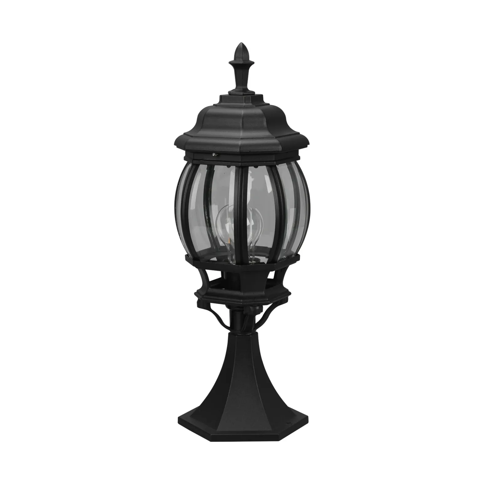 Baliza Elvo, negro mate, altura 49 cm, aluminio
