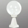 Baliza I, blanca, con cristal de burbujas