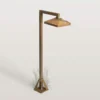 Baliza LED Aura Edge, 50 x 19,5 cm, latón antiguo
