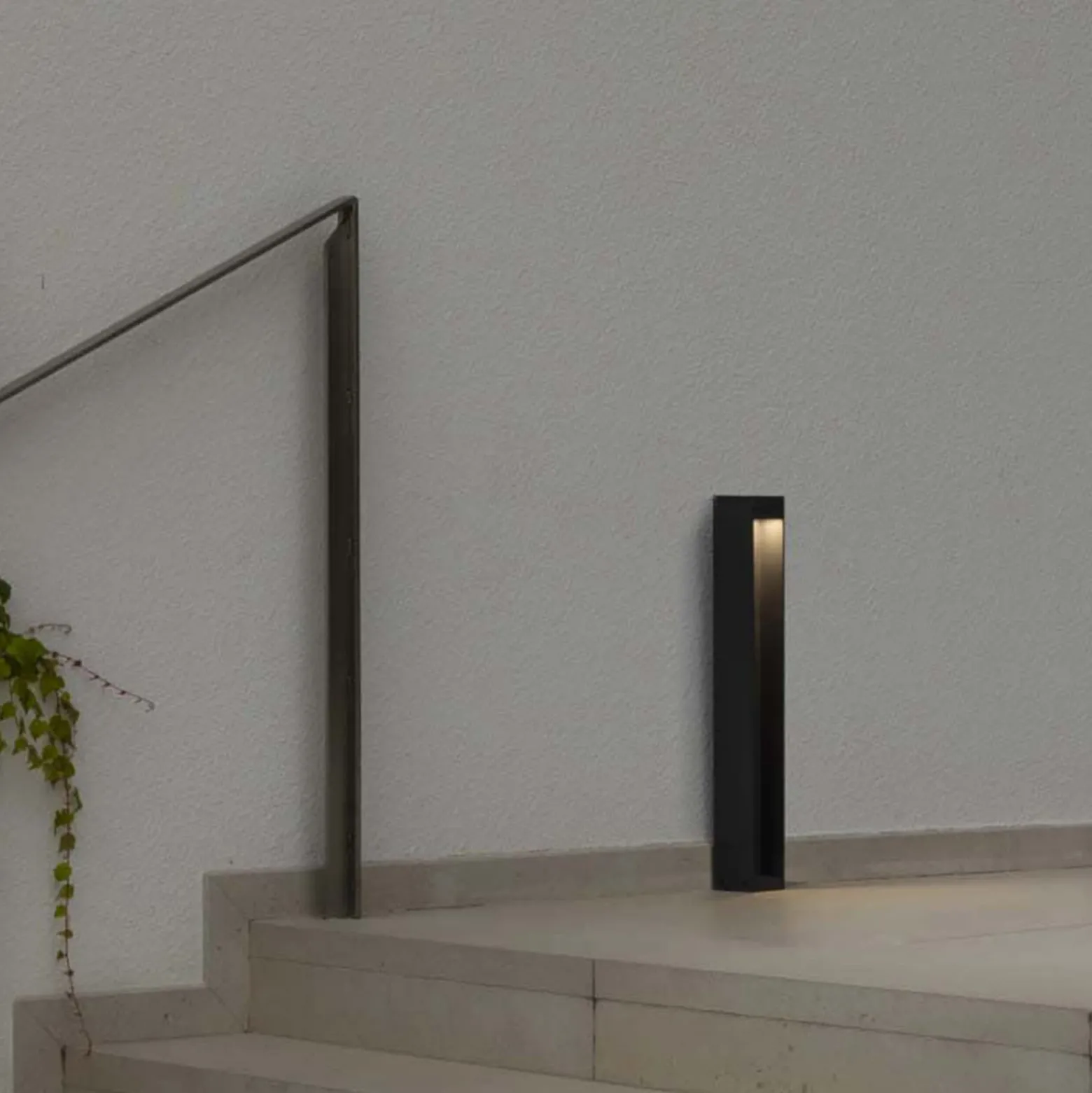 Baliza LED Cerler, antracita, 60 cm, metal, IP65, CCT