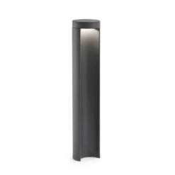 Baliza LED Chandra, gris oscuro, aluminio, altura 45 cm