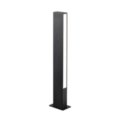 Baliza LED Lir, altura 60 cm, metal gris oscuro, 2 luces.