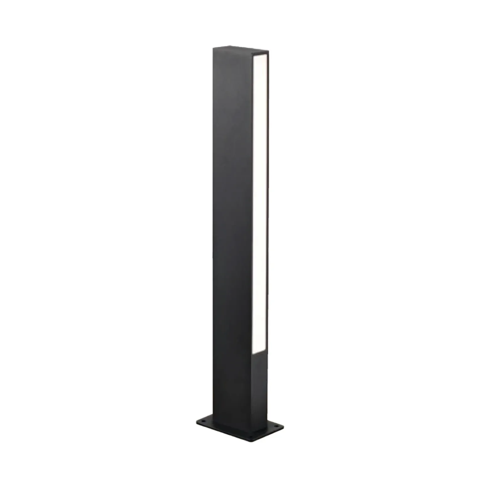 Baliza LED Lir, altura 60 cm, metal gris oscuro, 2 luces.