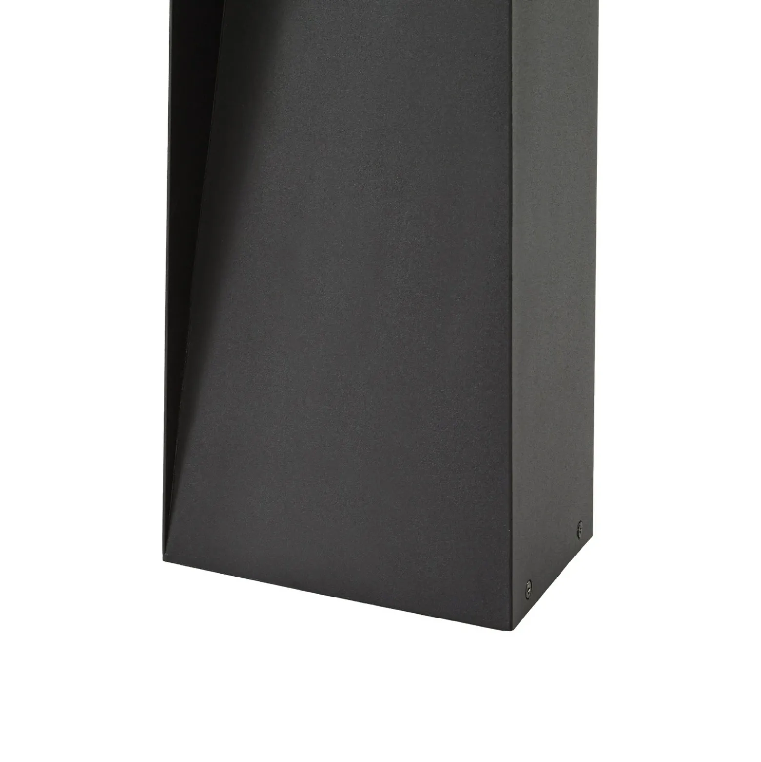Baliza LED Lucande Louran, 55 cm, negra, luz hacia arriba y hacia abajo