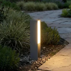 Baliza LED Lucande Teerk, altura 30 cm, antracita, IP65