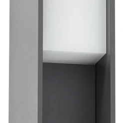 Baliza LED Lucande Teerk, altura 30 cm, antracita, IP65