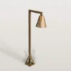 Baliza LED Silva Disk, 50 x 19 cm, latón antiguo