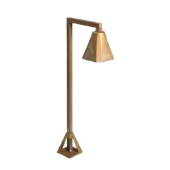 Baliza LED Silva Frame, 50 x 19 cm, latón antiguo