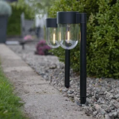 Baliza LED solar Cupola set 2 ud
