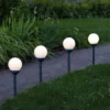 Baliza LED solar Globus set 4 ud