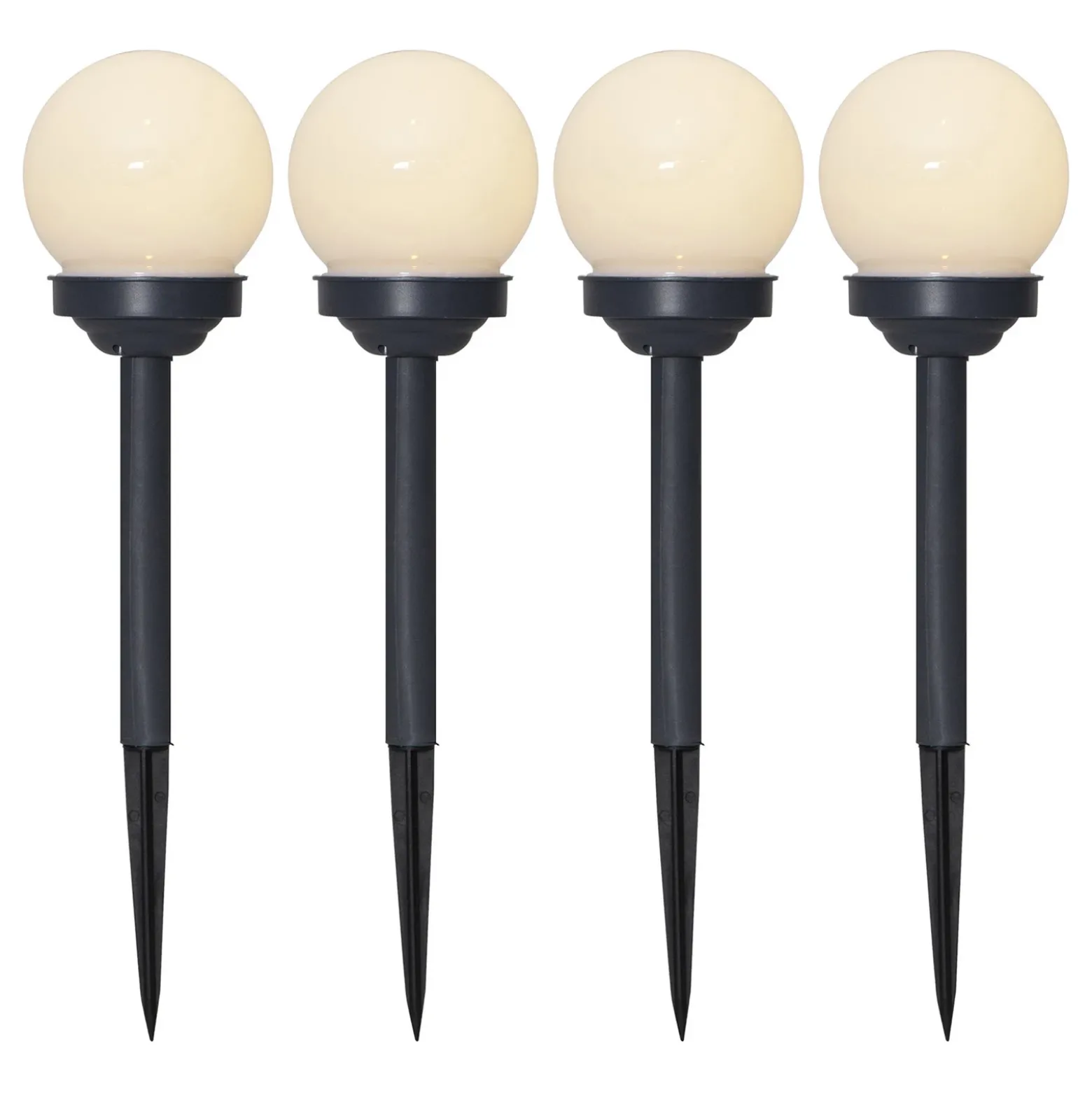 Baliza LED solar Globus set 4 ud