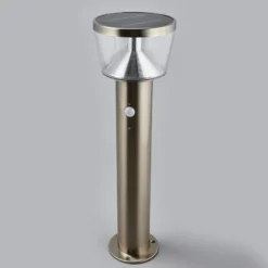 Baliza LED solar Lindby Antje, detector de movimiento, IP44