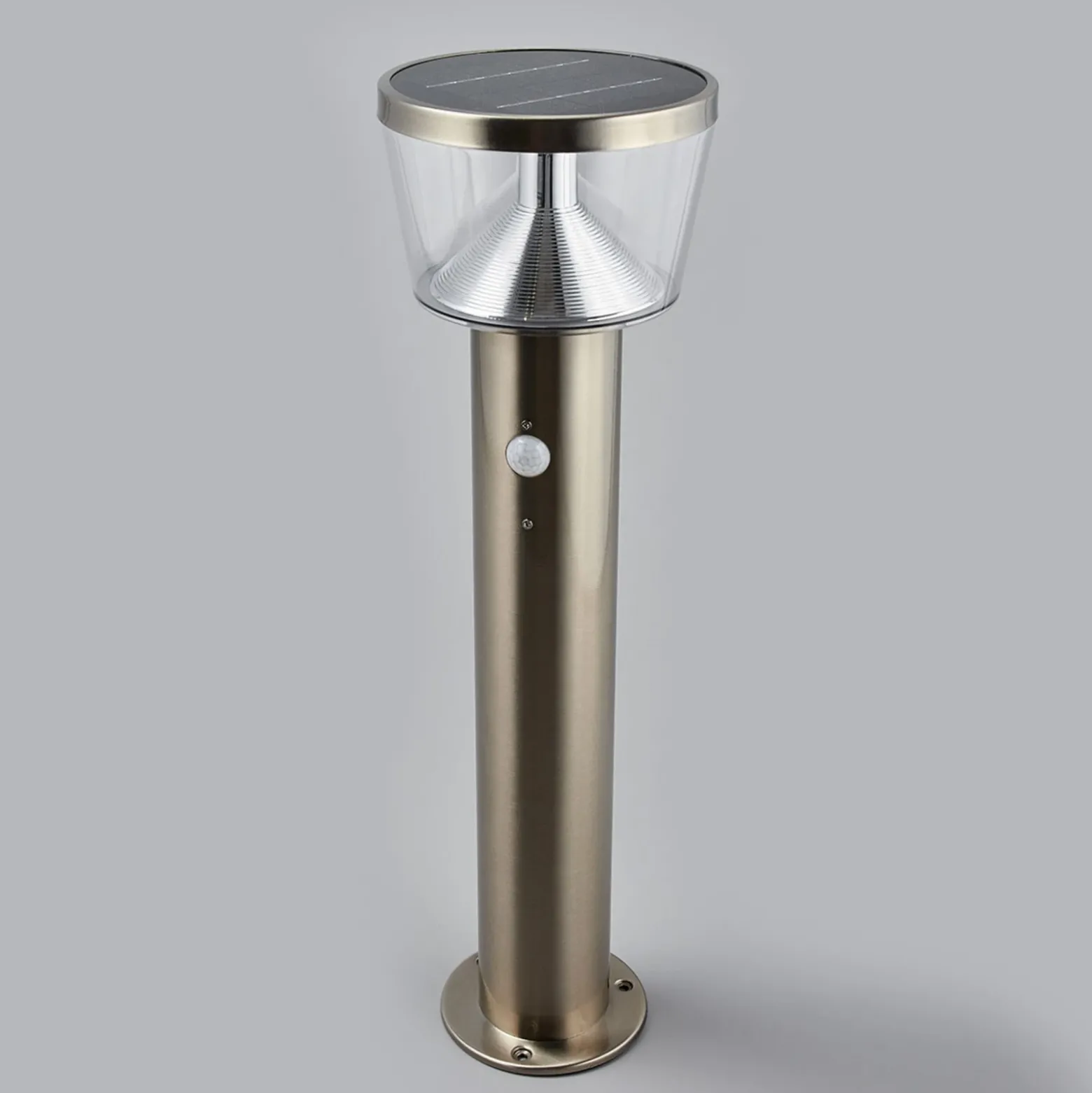 Baliza LED solar Lindby Antje, detector de movimiento, IP44