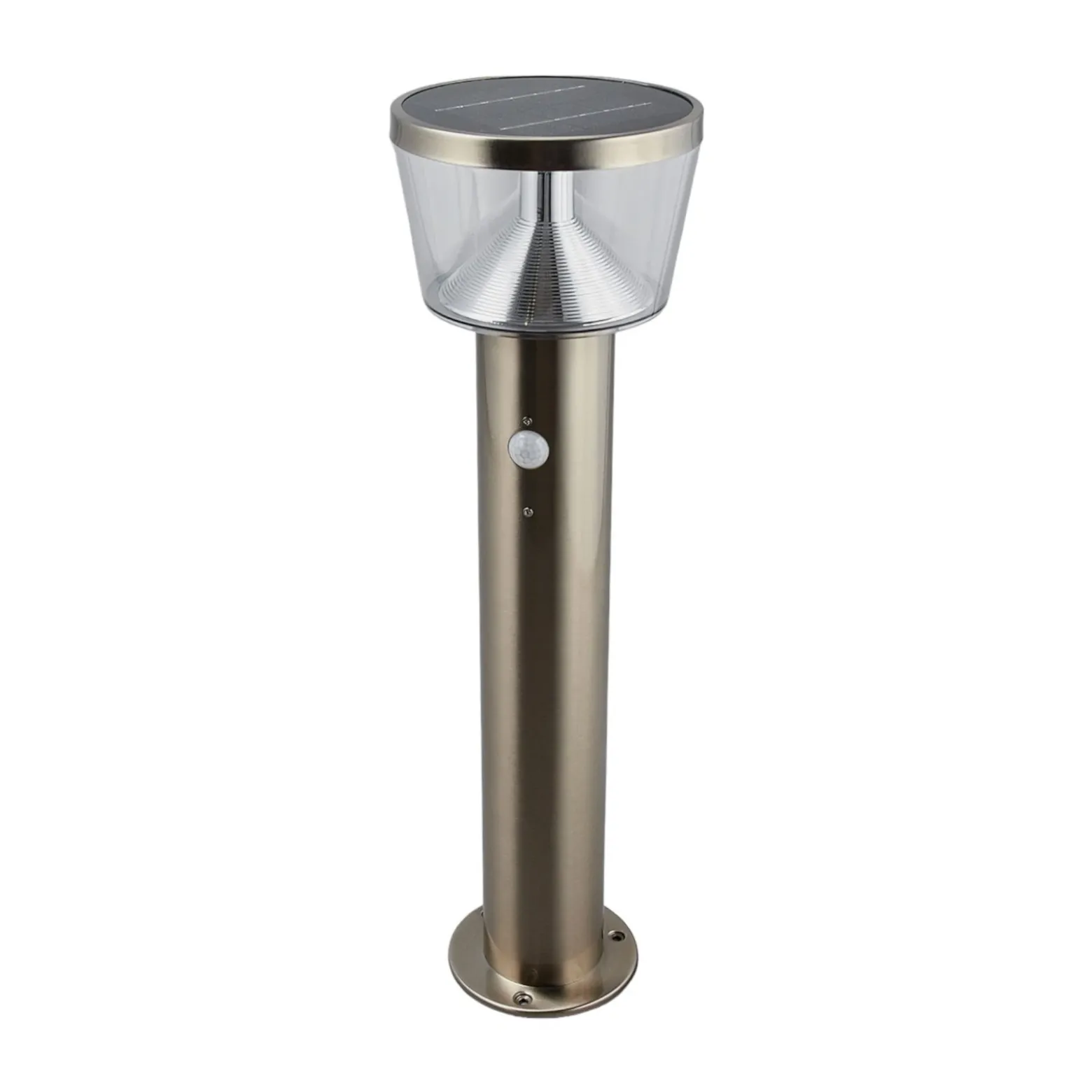 Baliza LED solar Lindby Antje, detector de movimiento, IP44