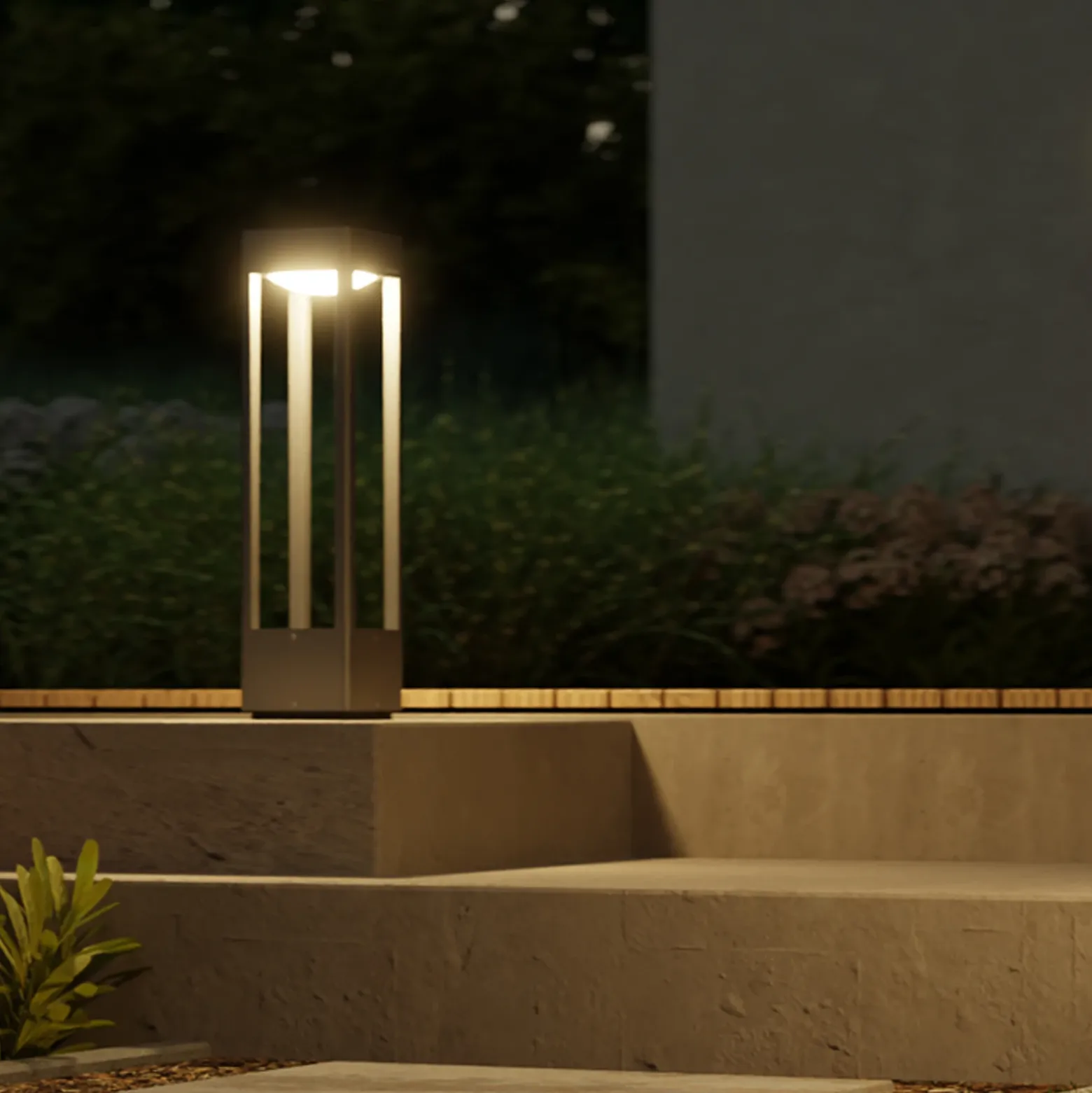 Baliza LED STEINEL Stela C, 51 cm, antracita, IP65, RGBWW