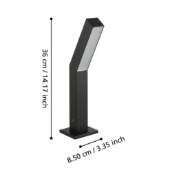 Baliza LED Ugento, negra