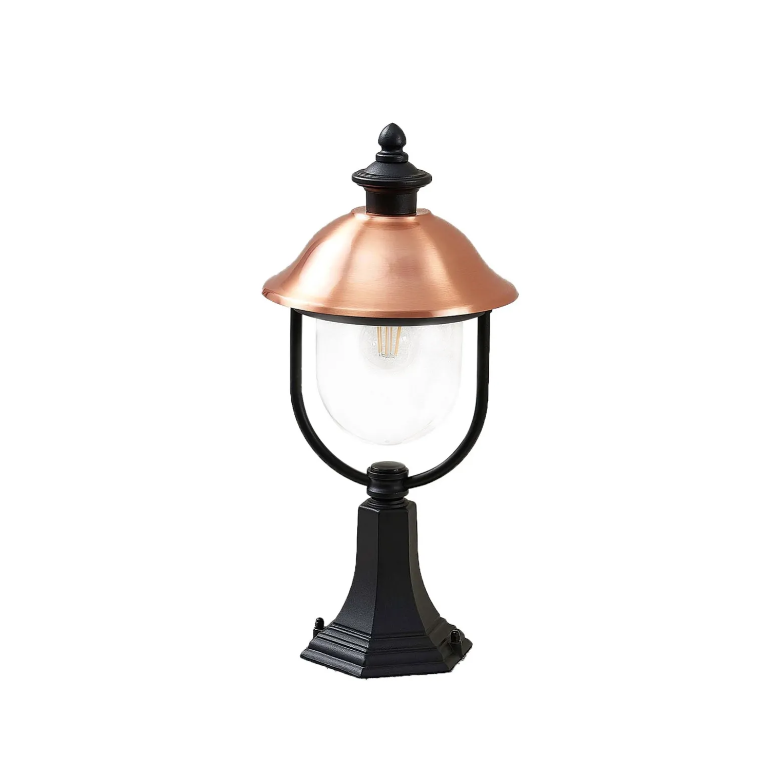 Baliza Lindby Clint, 53 cm, metal, resistente al agua salada, E27