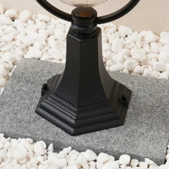 Baliza Lindby Clint, 53 cm, metal, resistente al agua salada, E27