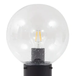Baliza Lindby Dangan, negro/transparente, altura 60 cm, cristal