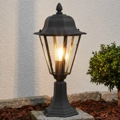 Baliza Lindby Edana, 52 cm, antracita, E27, IP44