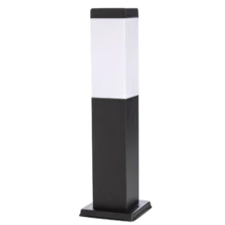 Baliza Lindby Honula, 45 cm, gris oscuro, IP44, E27