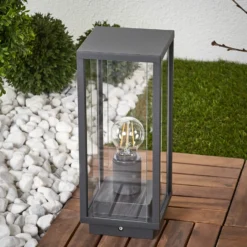 Baliza Lucande Annalea, 35 cm, antracita, IP54