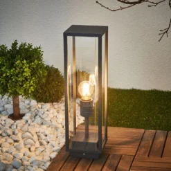 Baliza Lucande Annalea, 50 cm, antracita, IP54