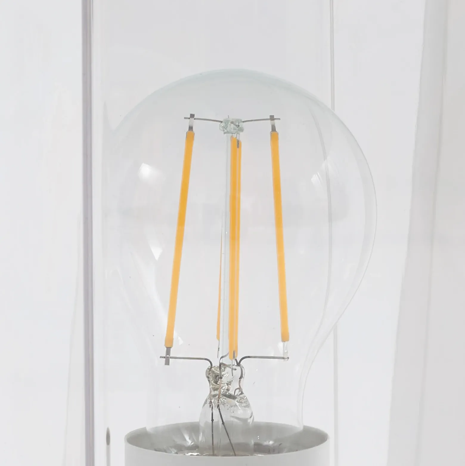 Baliza Lucande Dunia, blanca, metal, 24 cm, E27, IP54