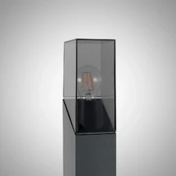 Baliza Lucande «Fiola», 60 cm, antracita, IP54