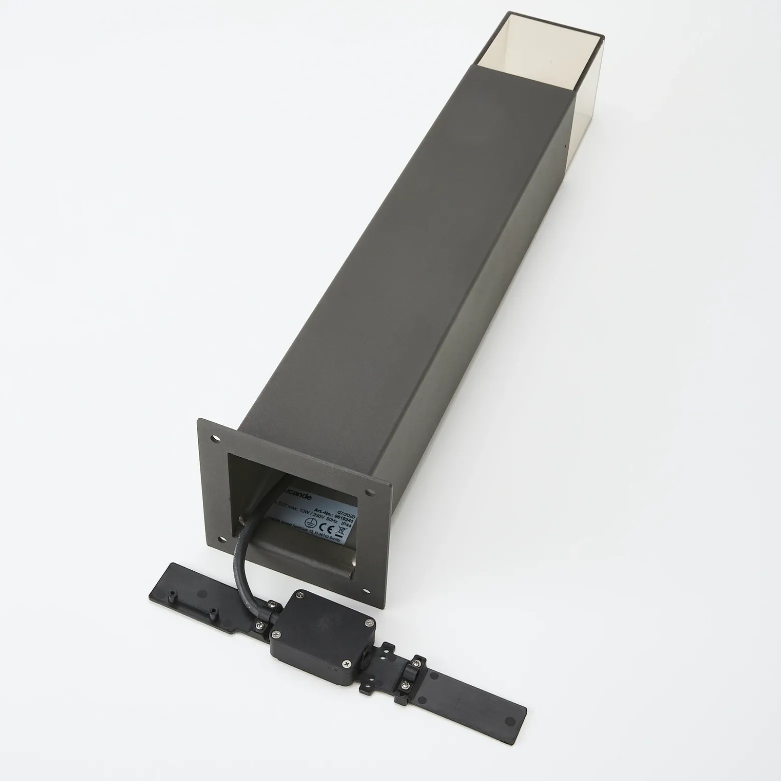 Baliza Lucande Keke, altura 50 cm, antracita, aluminio