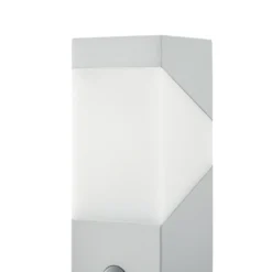 Baliza Lucande Kiran, 60 cm, con sensor, gris claro, IP44