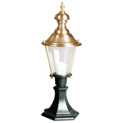 Baliza Luuk, verde/cobre, altura 56 cm