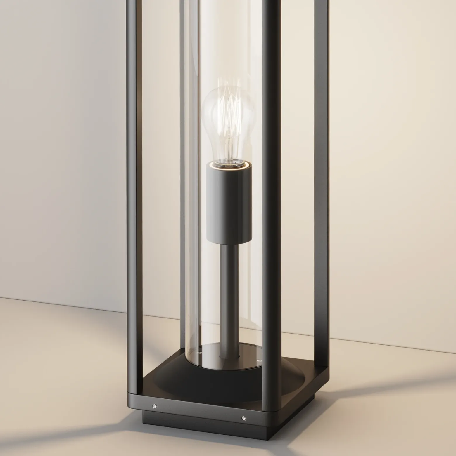 Baliza Maytoni Cell, grafito, aluminio, altura 50 cm, IP54