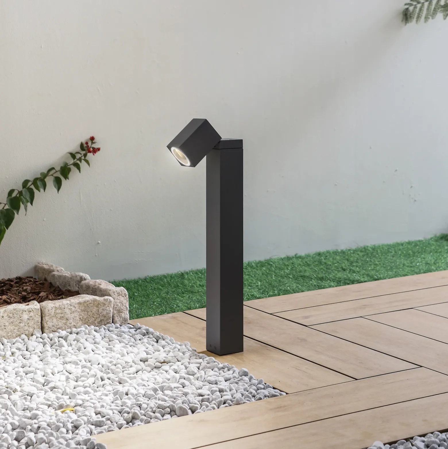 Baliza Othil de Lindby, 50 cm de altura, antracita, metal