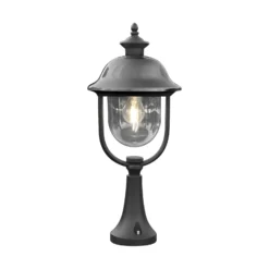 Baliza Parma, negro, metal, 52 cm de altura, E27, IP43