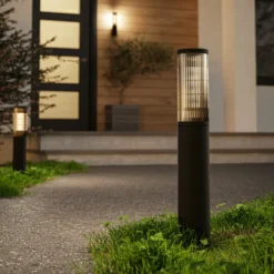 Baliza Salle, altura 46,5 cm, negro, aluminio